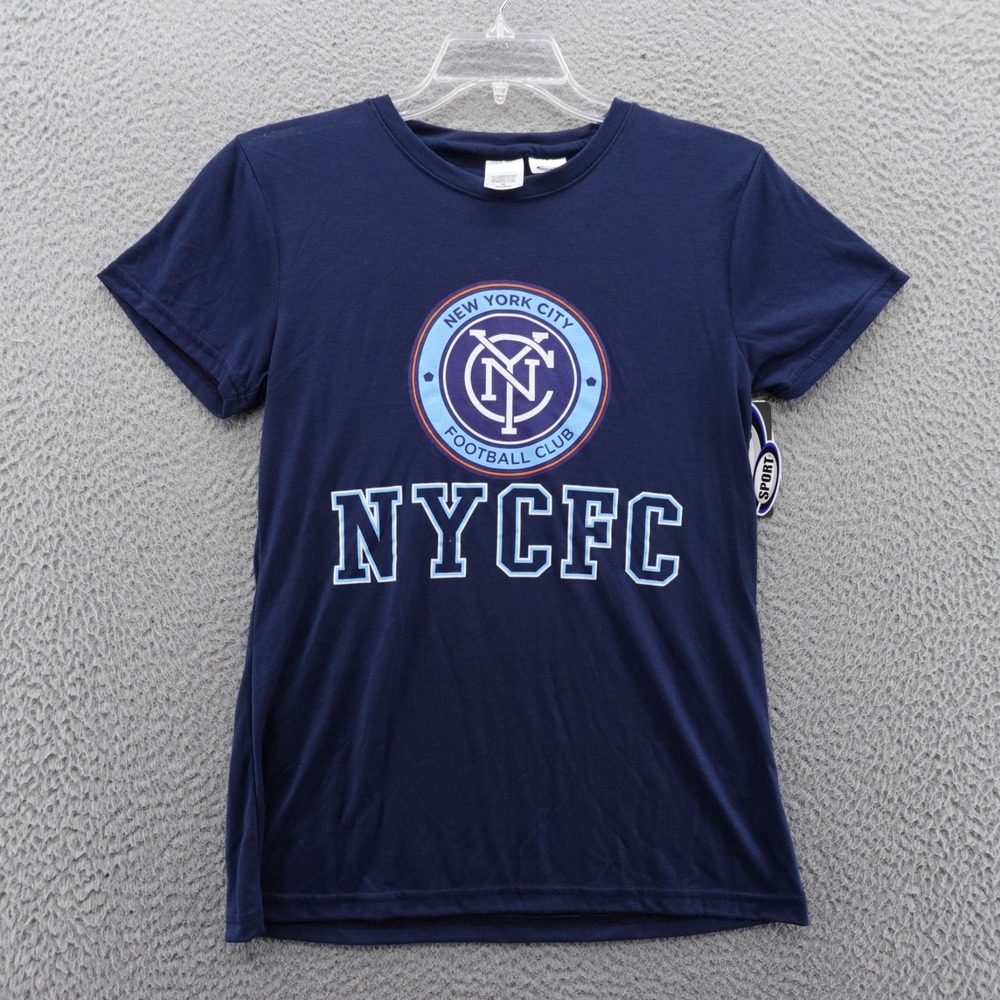 Concepts Sport NYCFC New York City Marathon Womens Medium T-Shirt Navy Blue NEW